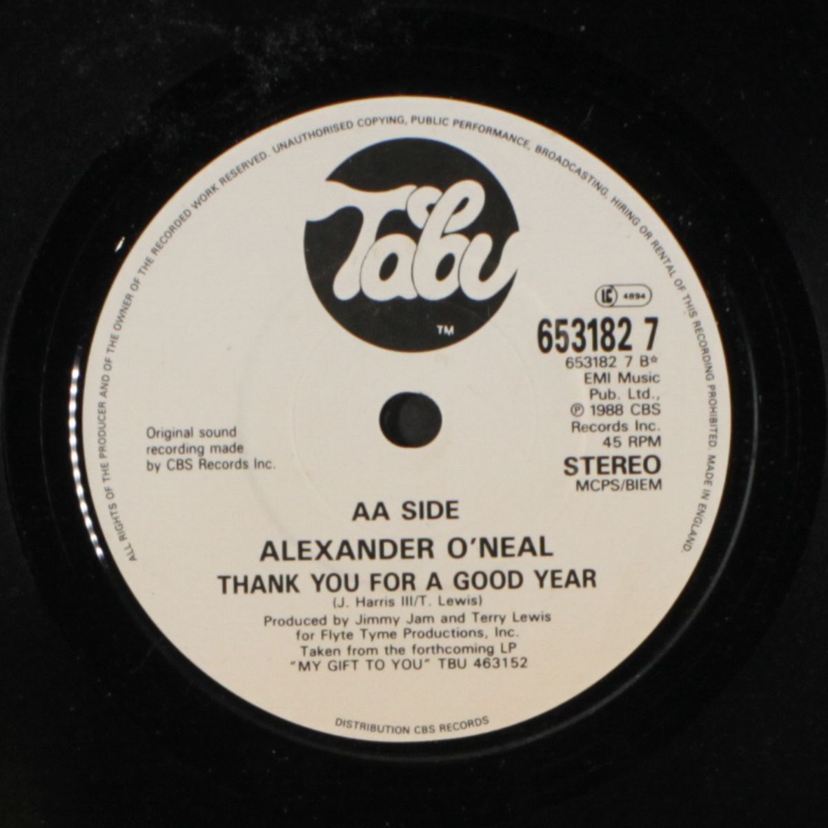 the christmas song / thank you for a good year by ALEXANDER O'NEAL