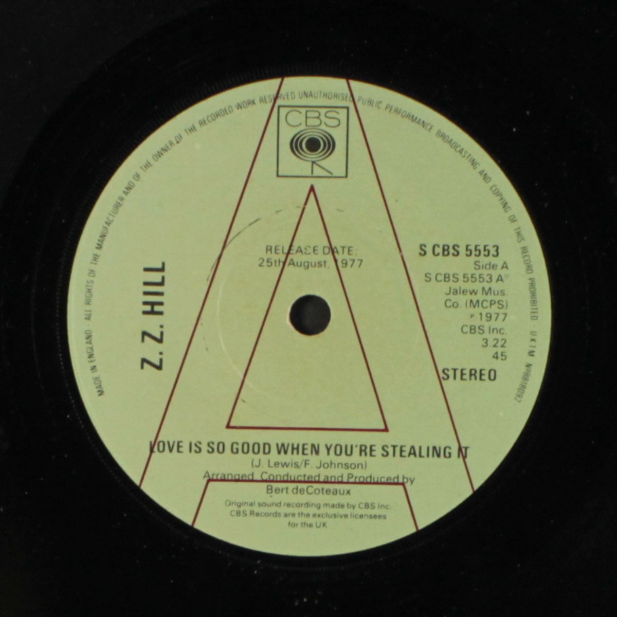 love is so good when you're stealing it by Z.Z. HILL