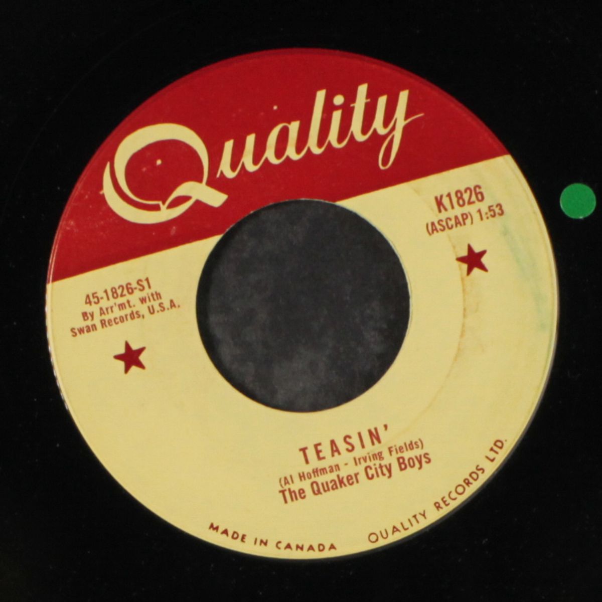 teasin' / won't y'come out mary anne by QUAKER CITY BOYS