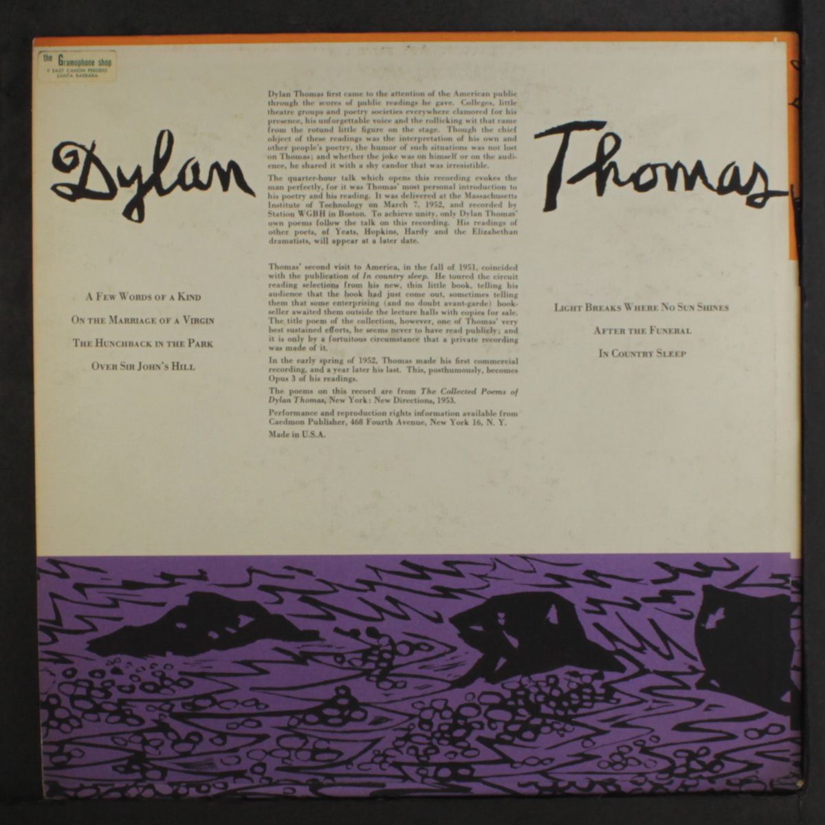 reading vol. 3 by DYLAN THOMAS