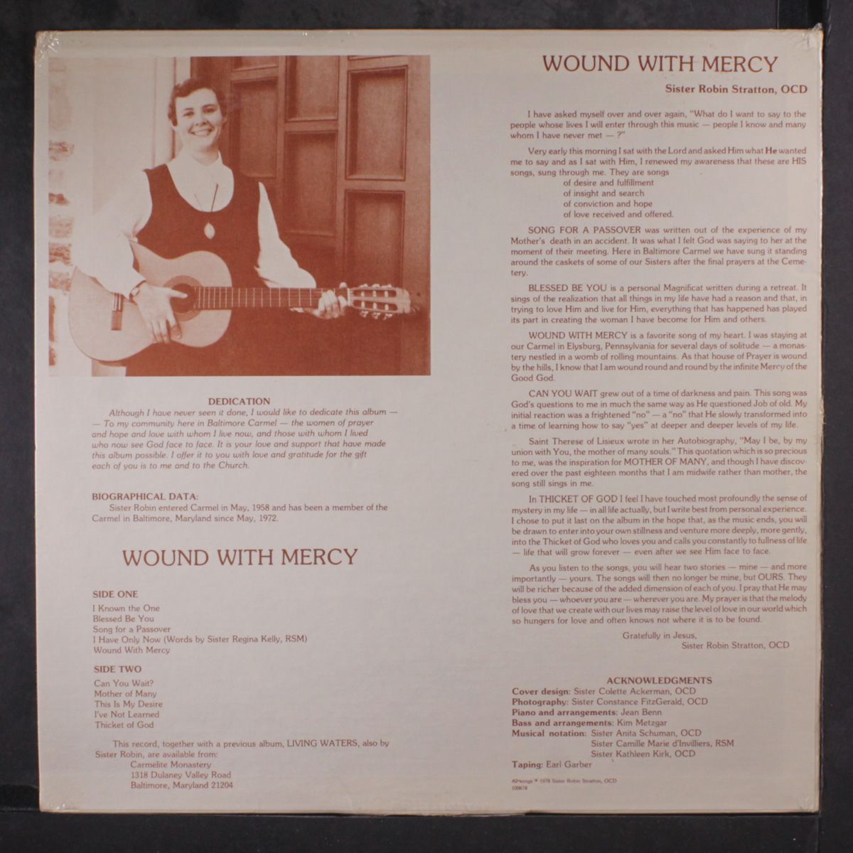 wound with mercy by SISTER ROBIN STRATTON