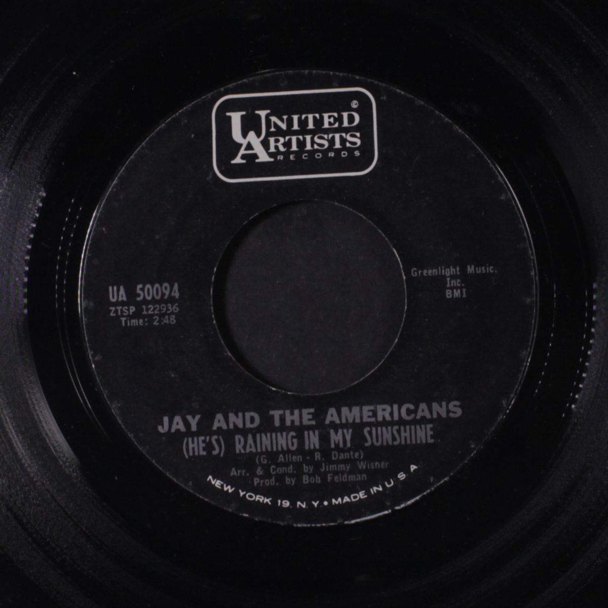raining in my sunshine / the reason for living by JAY & AMERICANS