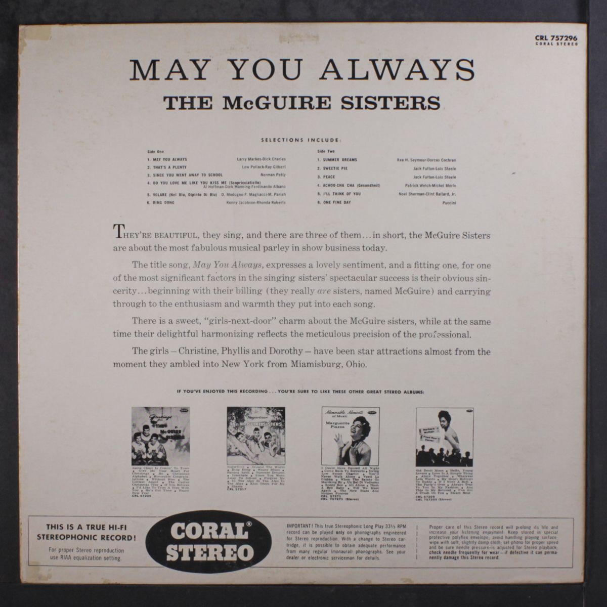 may you always by MCGUIRE SISTERS