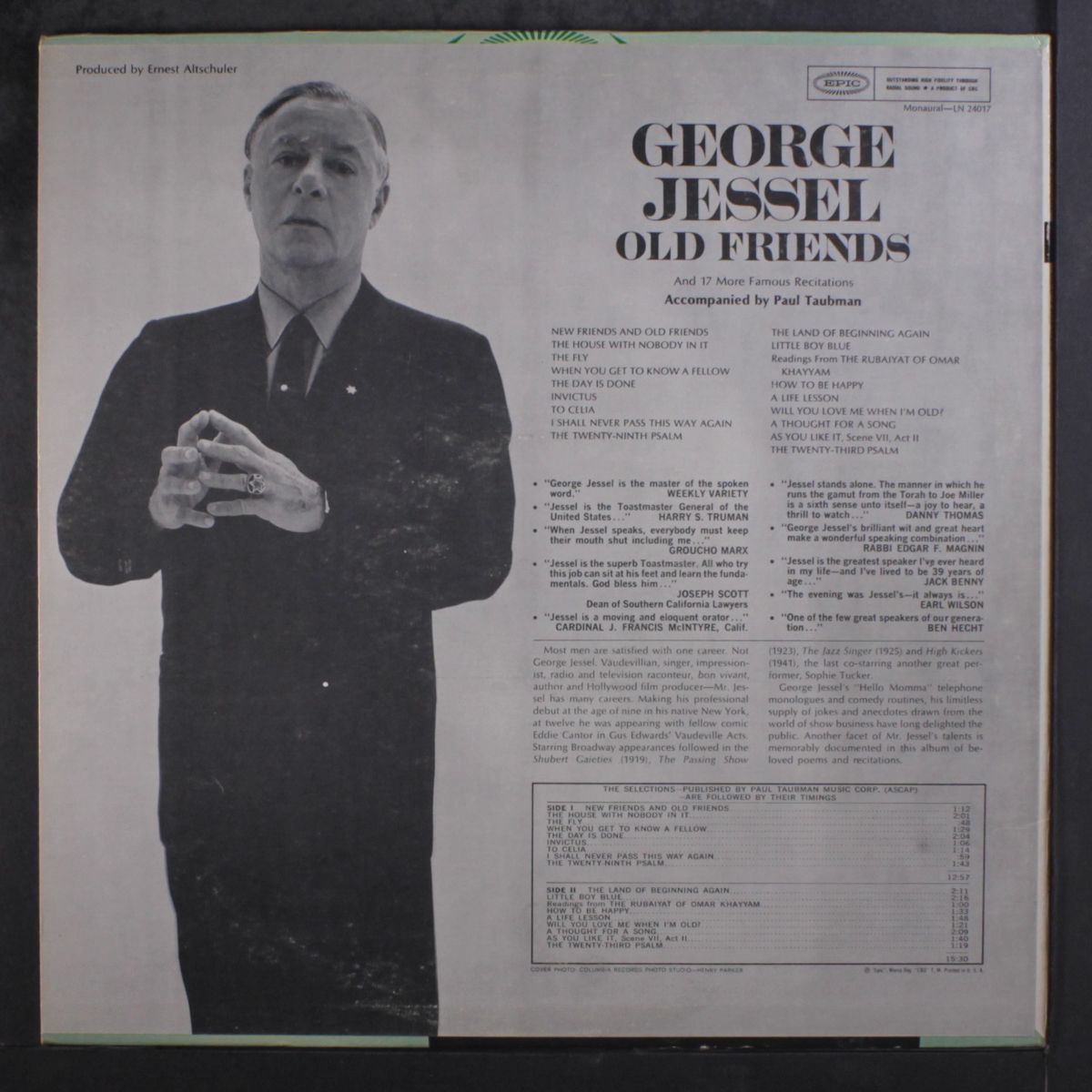 old friends by GEORGE JESSEL