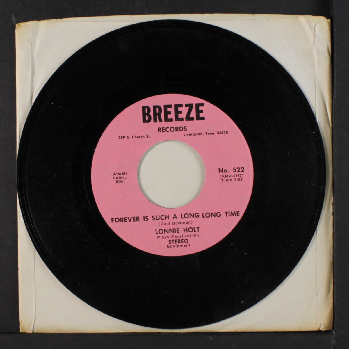 forever is such a long time / will it mean a broken heart by LONNIE HOLT