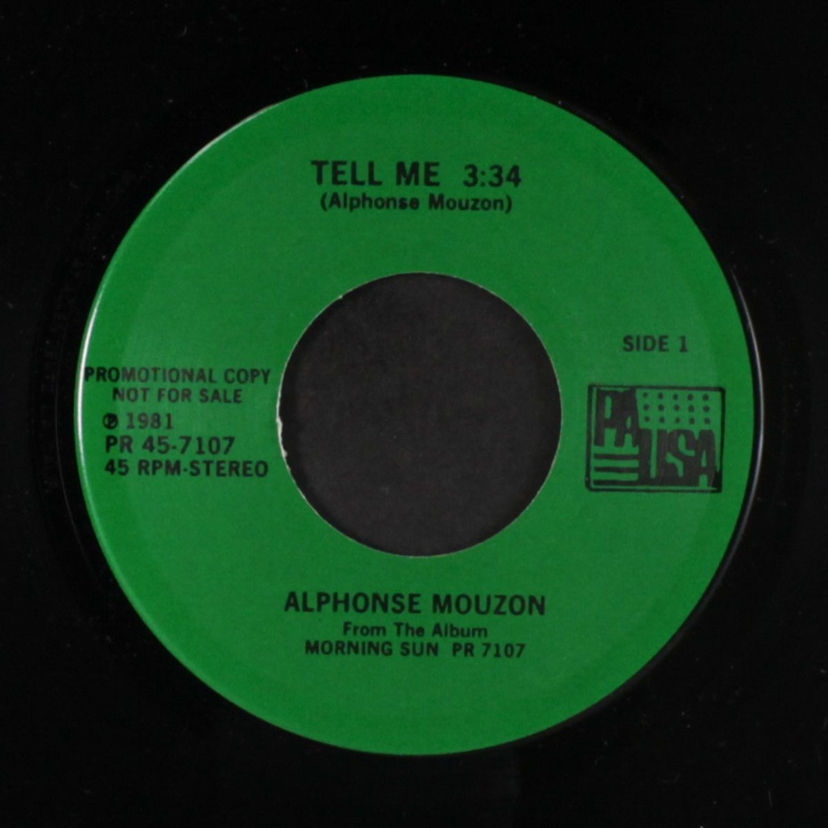 tell me / morning sun by ALPHONSE MOUZON