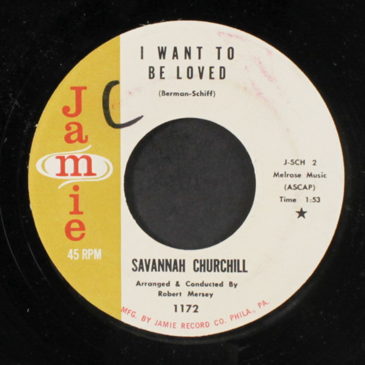 time out for tears / i want to be loved by SAVANNAH CHURCHILL