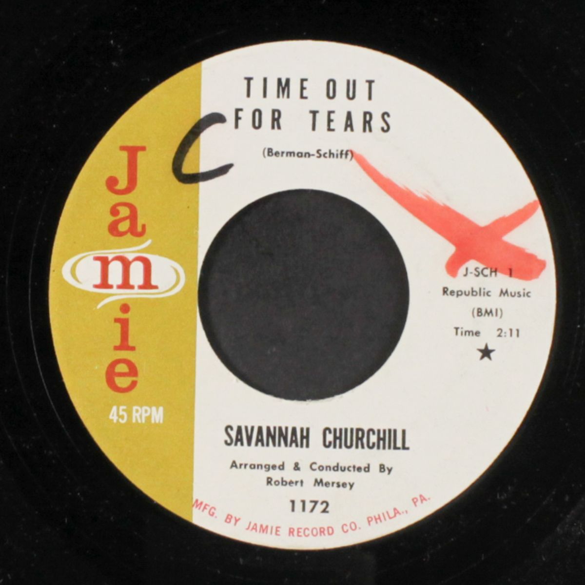 time out for tears / i want to be loved by SAVANNAH CHURCHILL