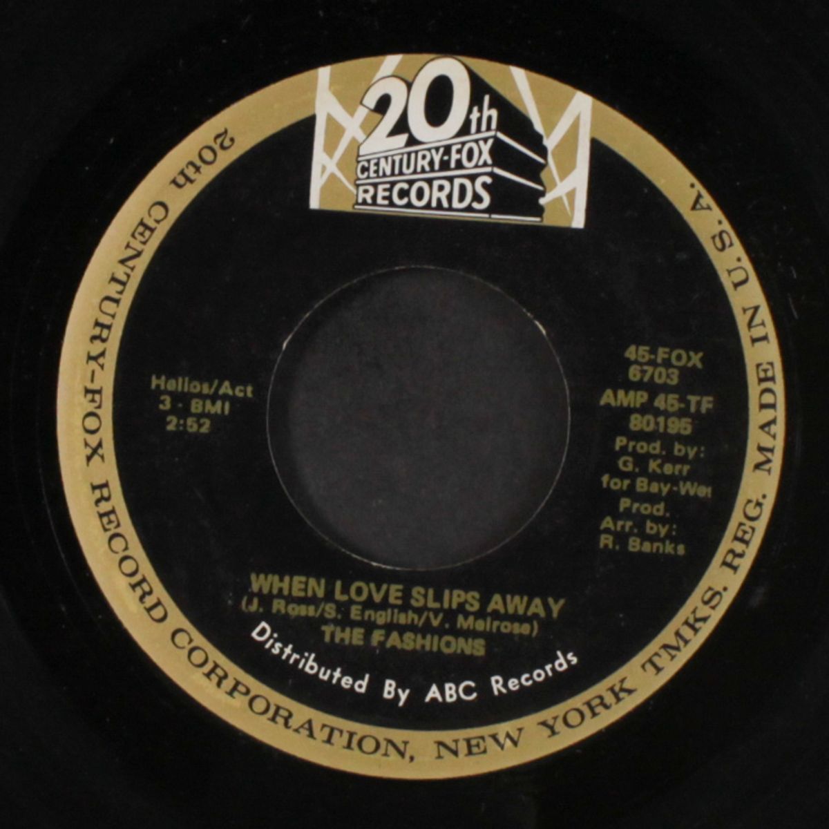 when love slips away / i.o.u. by FASHIONS