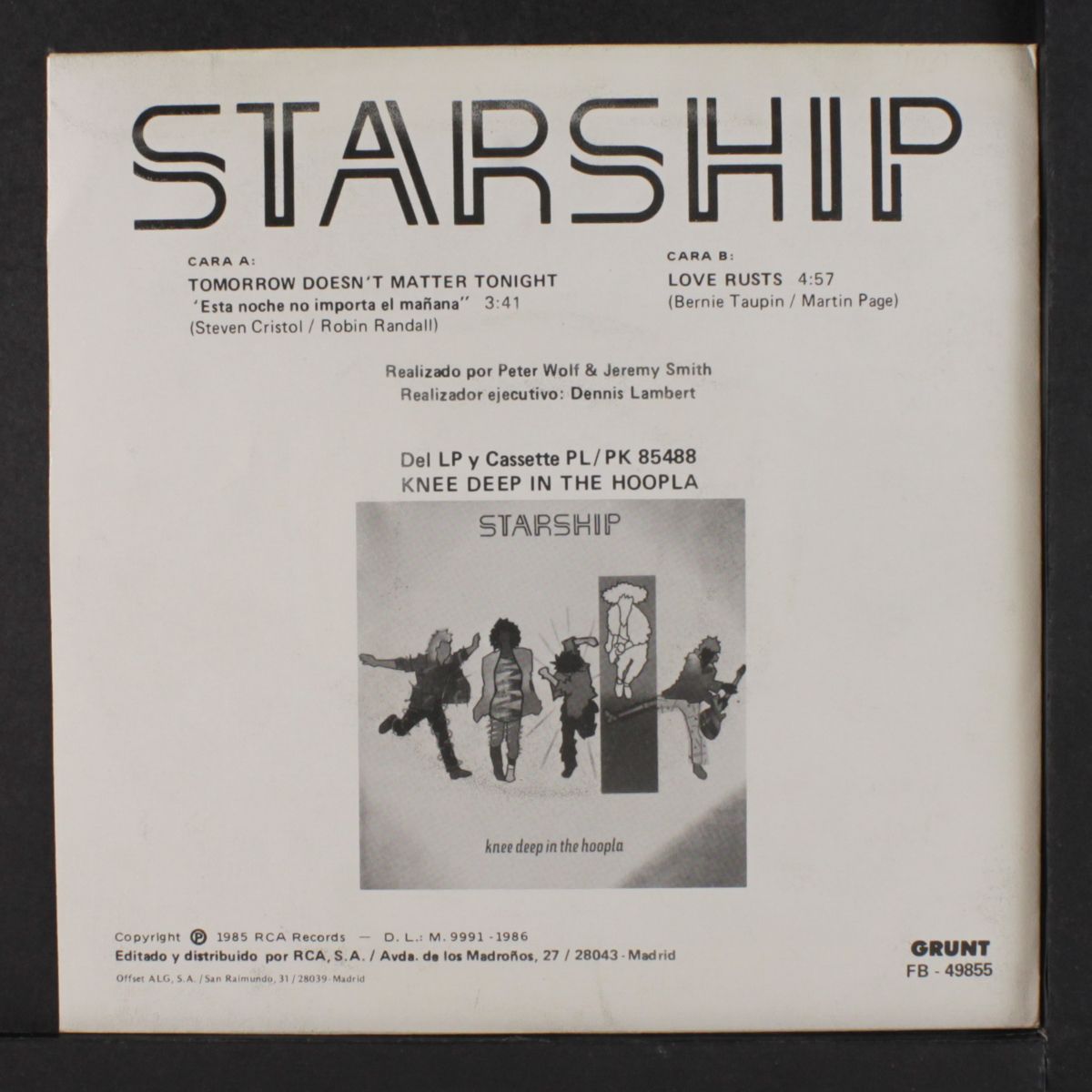 tomorrow doesn't matter tonight by STARSHIP