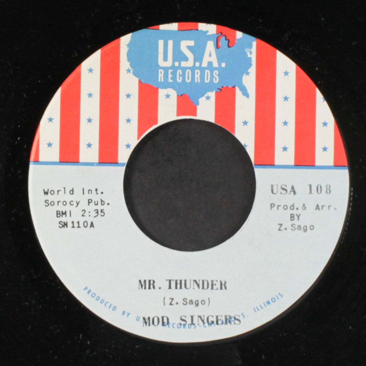 mr. thunder / you're gonna need me by MOD SINGERS