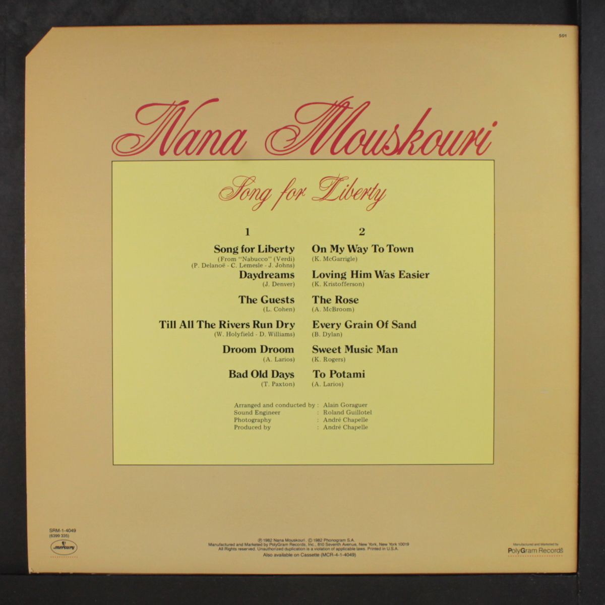song for liberty by NANA MOUSKOURI