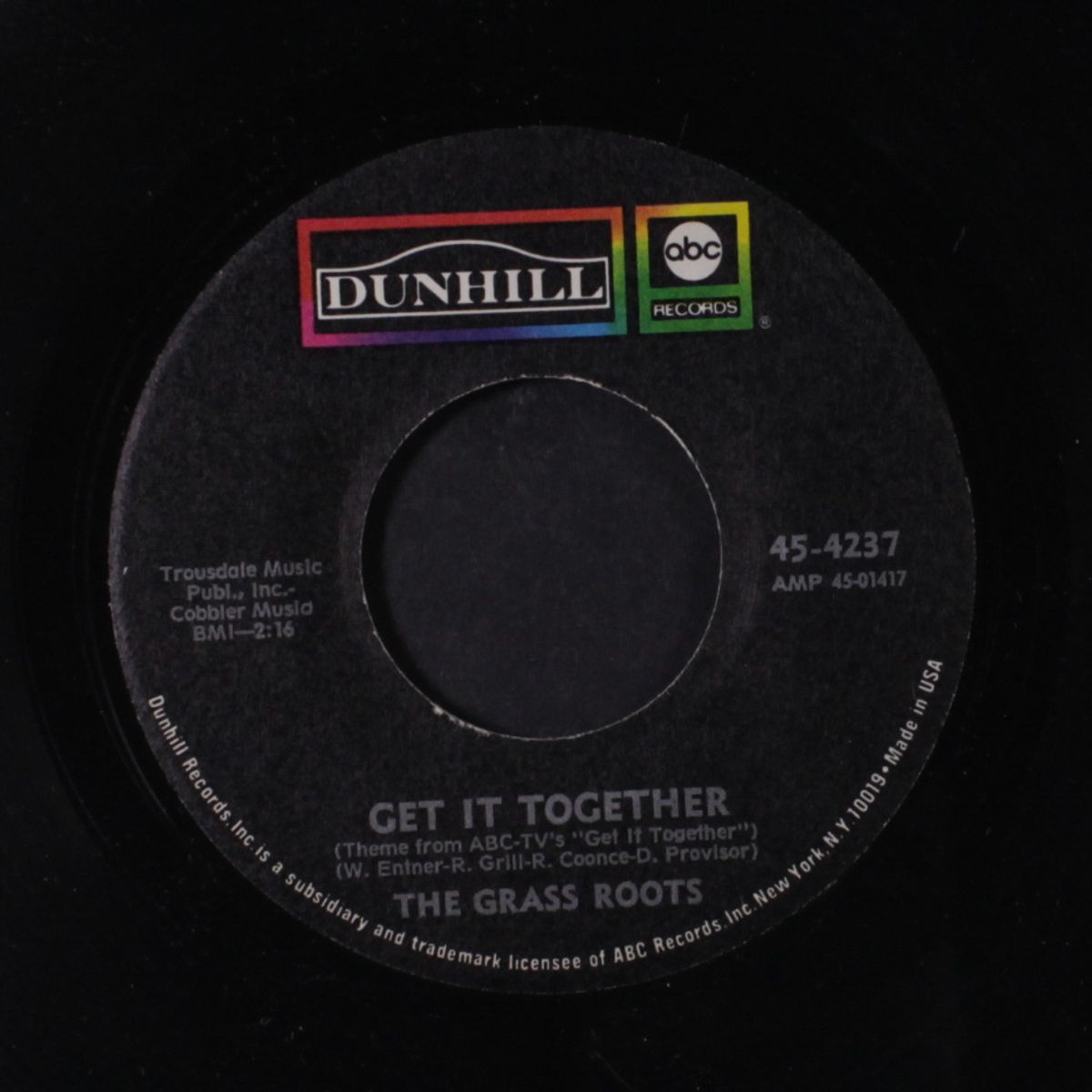 baby hold on / get it together by GRASS ROOTS