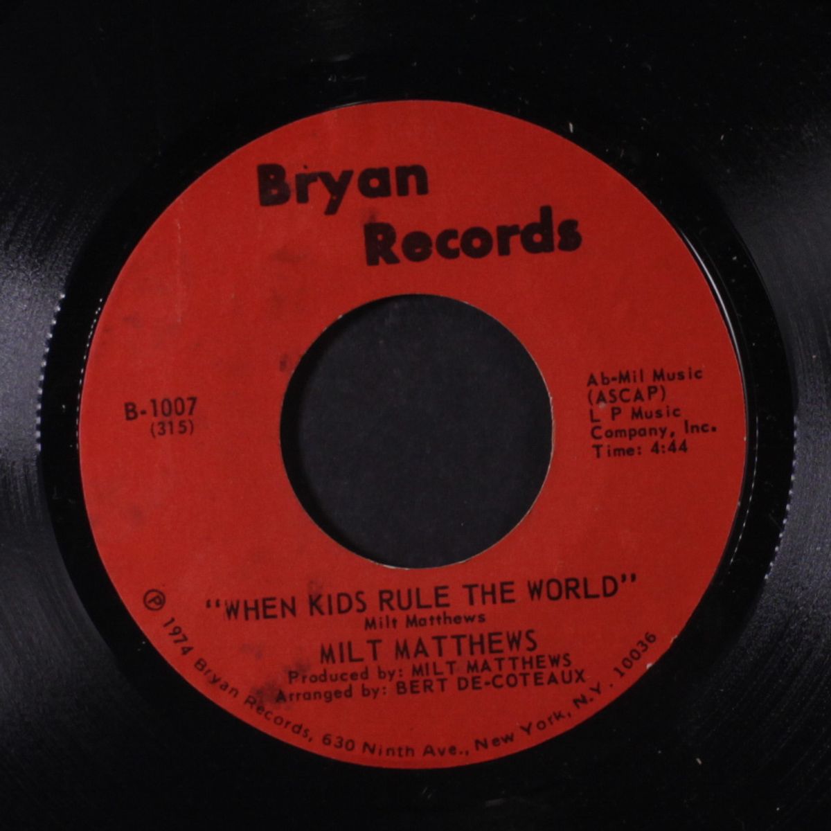 all these changes / when kids rule the world by MILT MATTHEWS