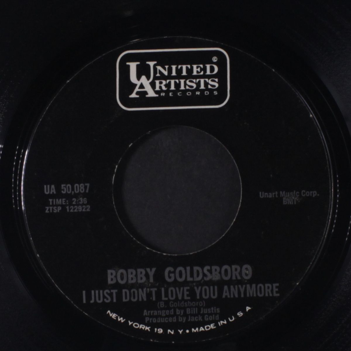 blue autumn / i just don't love you anymore by BOBBY GOLDSBORO