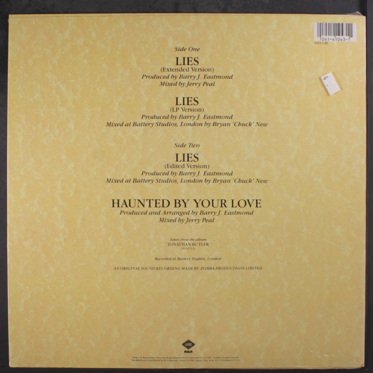 lies by JONATHAN BUTLER