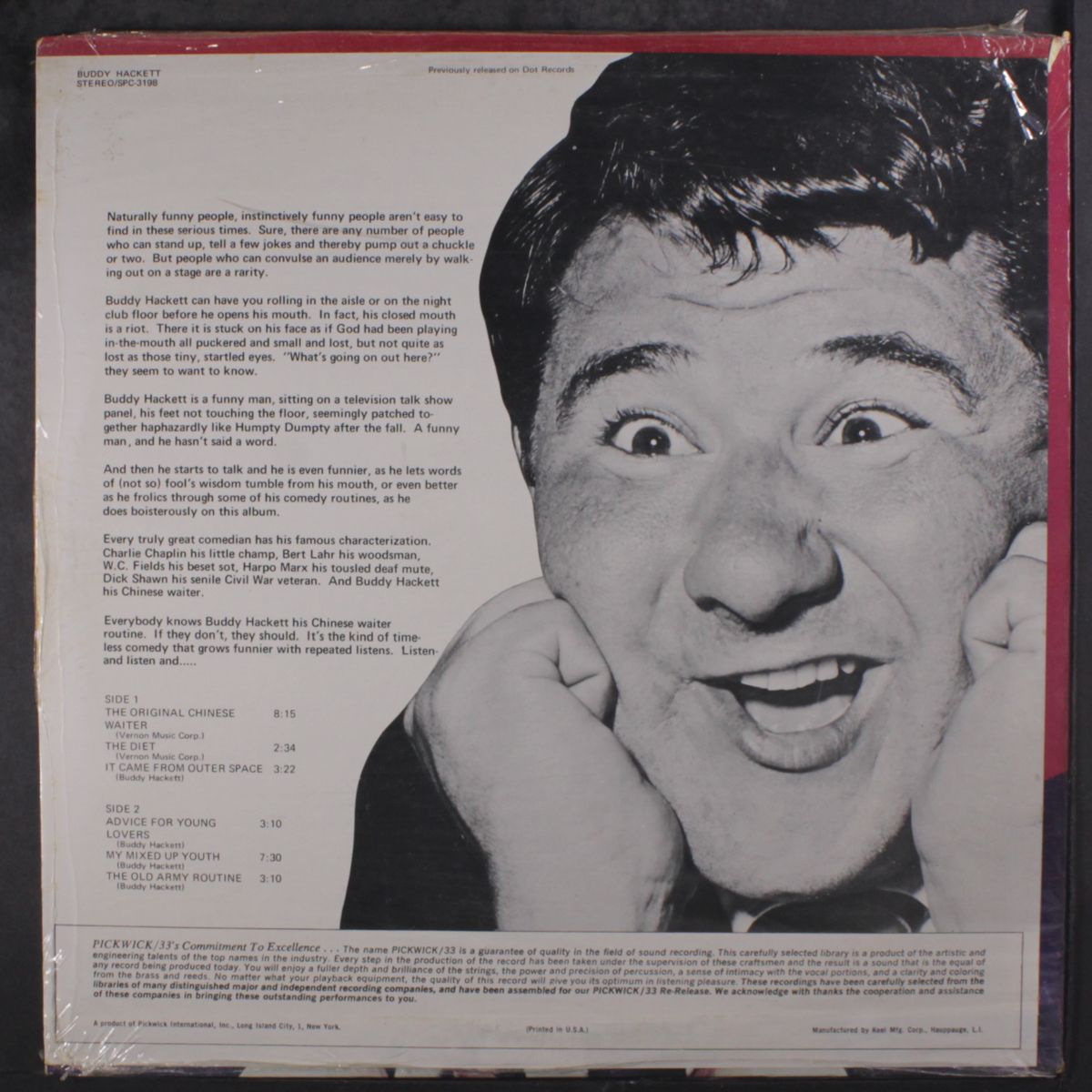 the original chinese waiter comedy album by BUDDY HACKETT