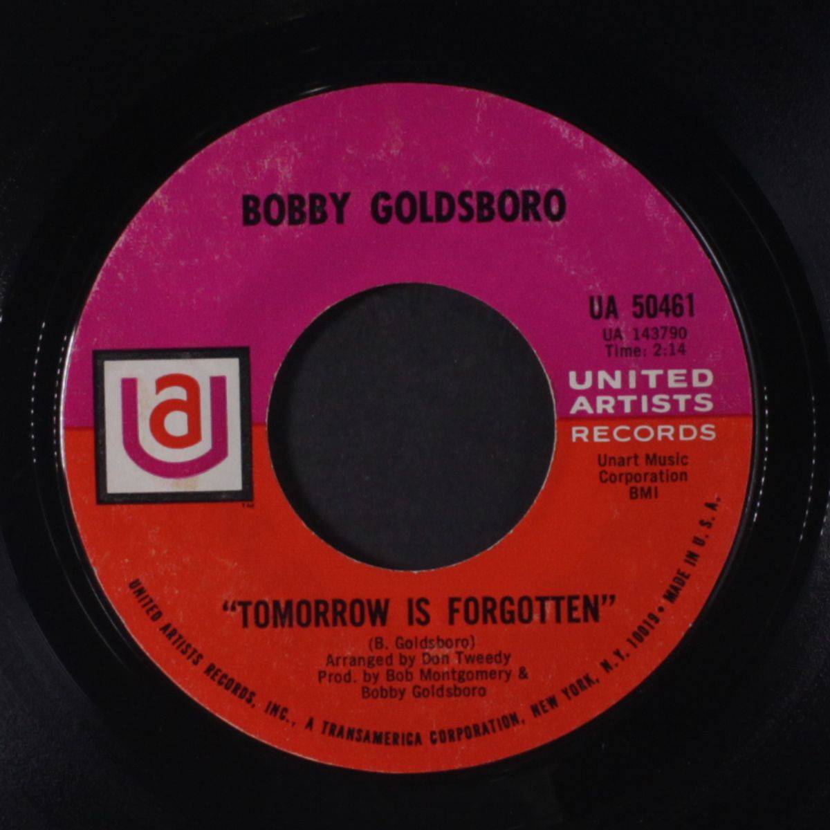the straight life / tomorrow is forgotten by BOBBY GOLDSBORO