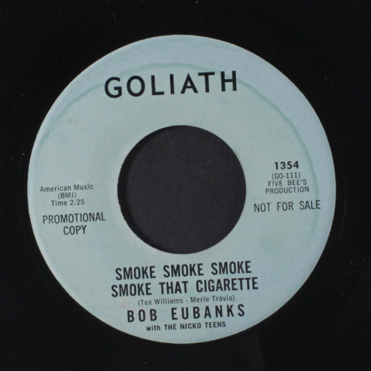 keep it burnin' / smoke smoke smoke that cigarette by BOB EUBANKS