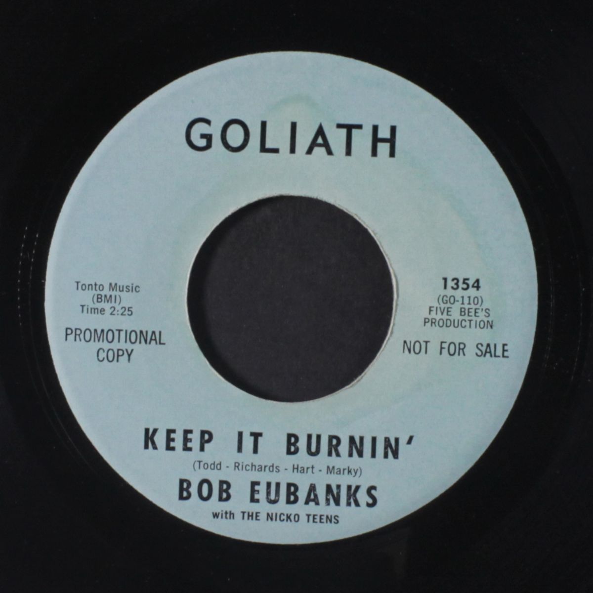 keep it burnin' / smoke smoke smoke that cigarette by BOB EUBANKS