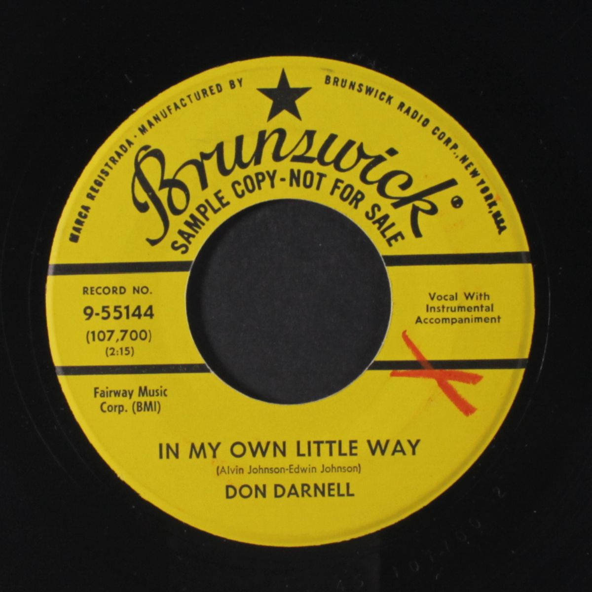 in my own little way / til now by DON DARNELL