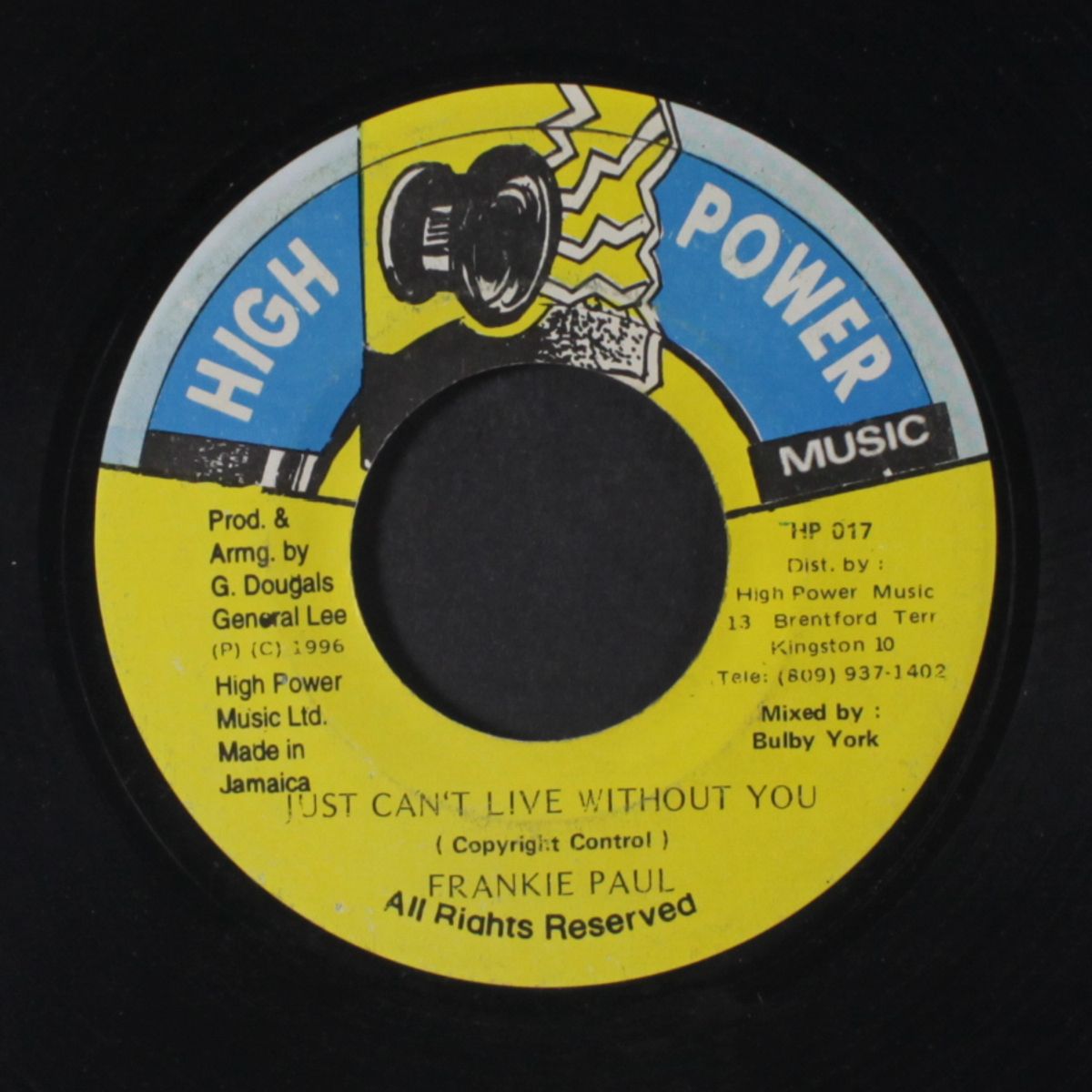just can't live without you / version by FRANKIE PAUL