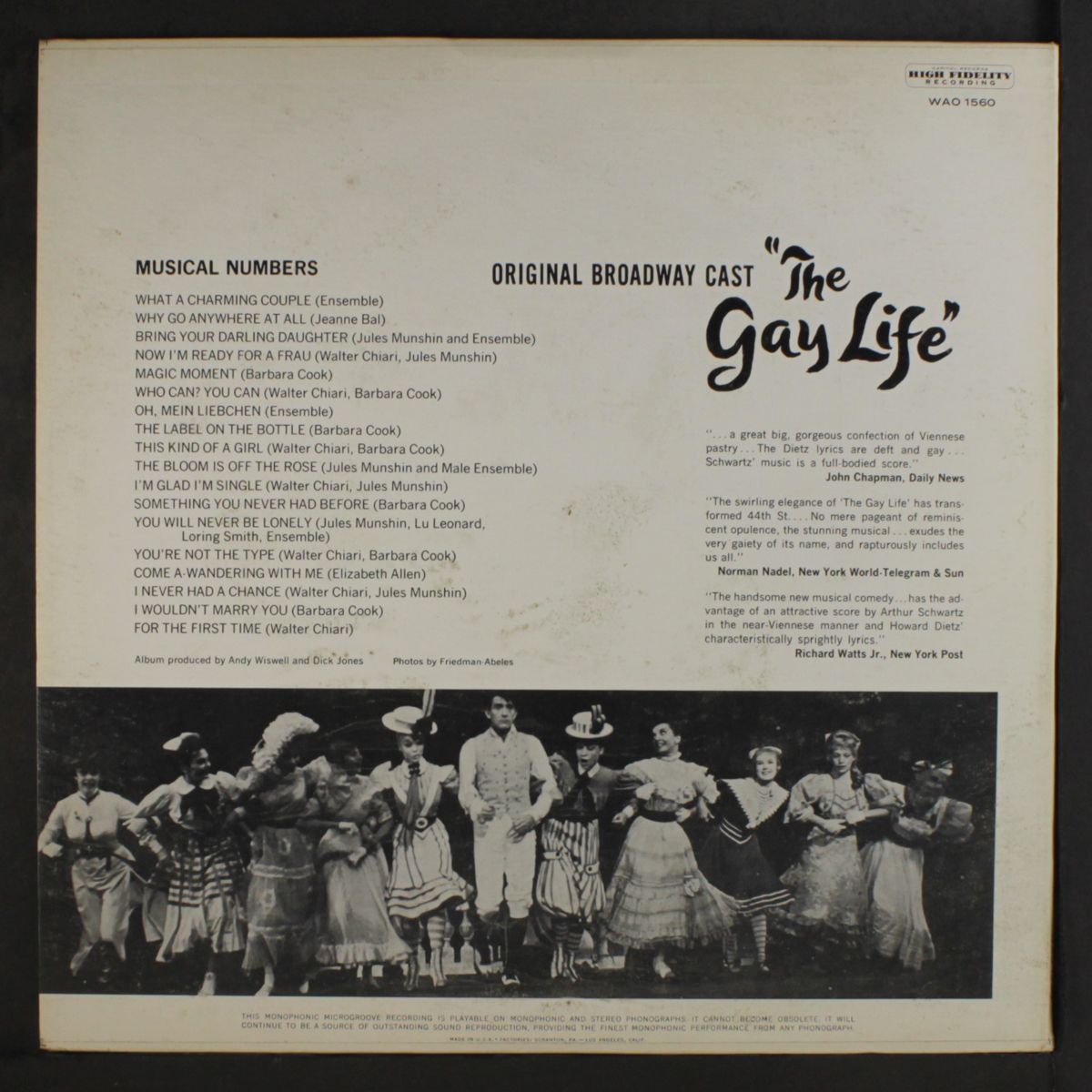 the gay life by ORIGINAL CAST