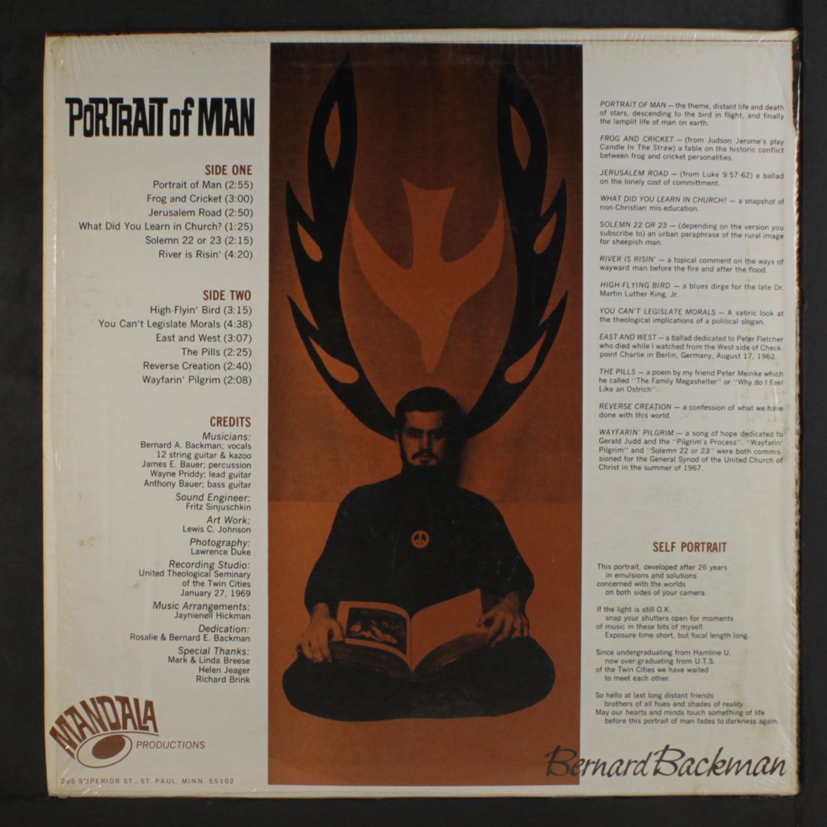 portrait of man by BERNARD BACKMAN