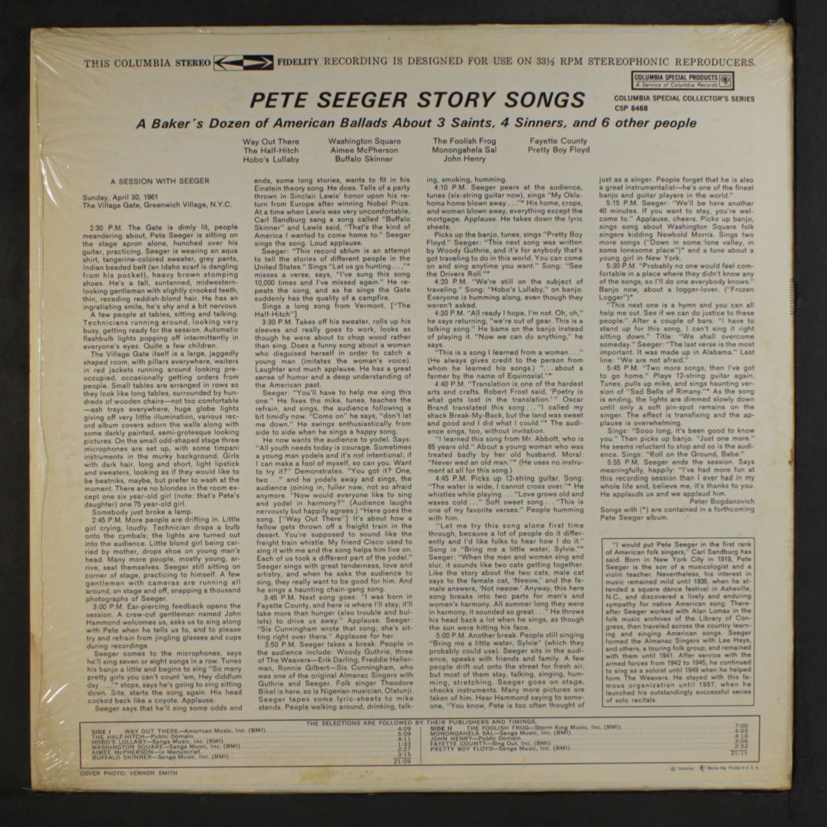 story songs by PETE SEEGER
