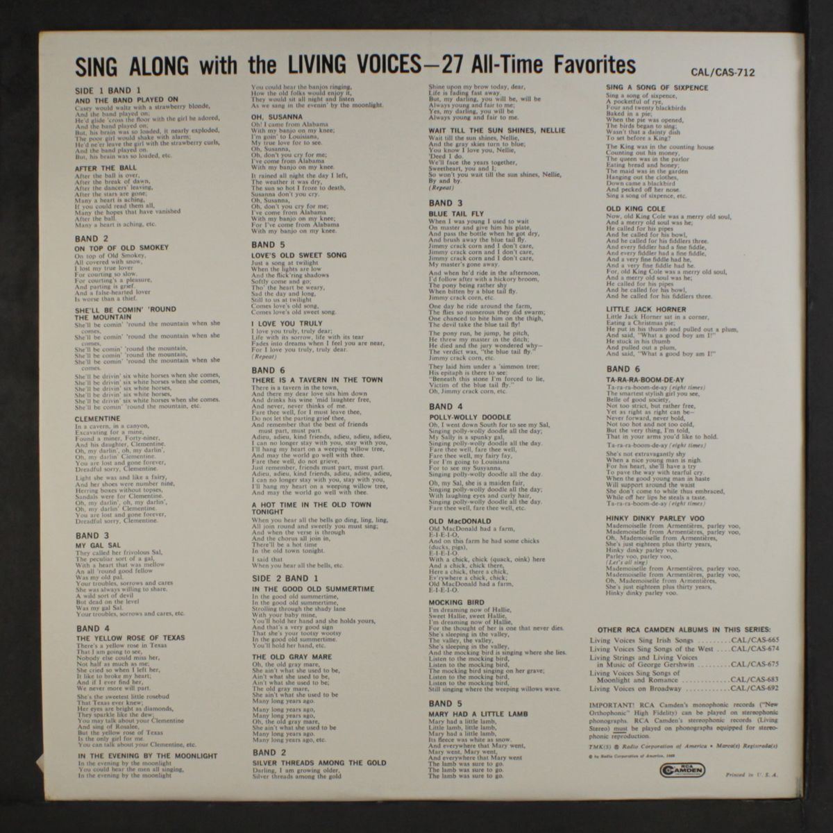 sing along by LIVING VOICES