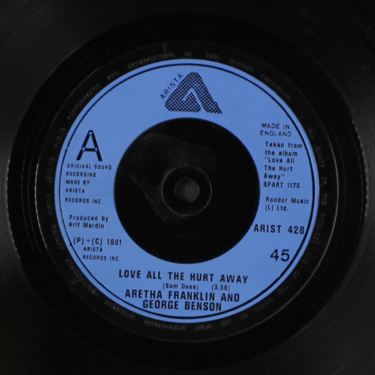 love all the hurt away / a whole lot of me by ARETHA FRANKLIN & GEORGE BENSON