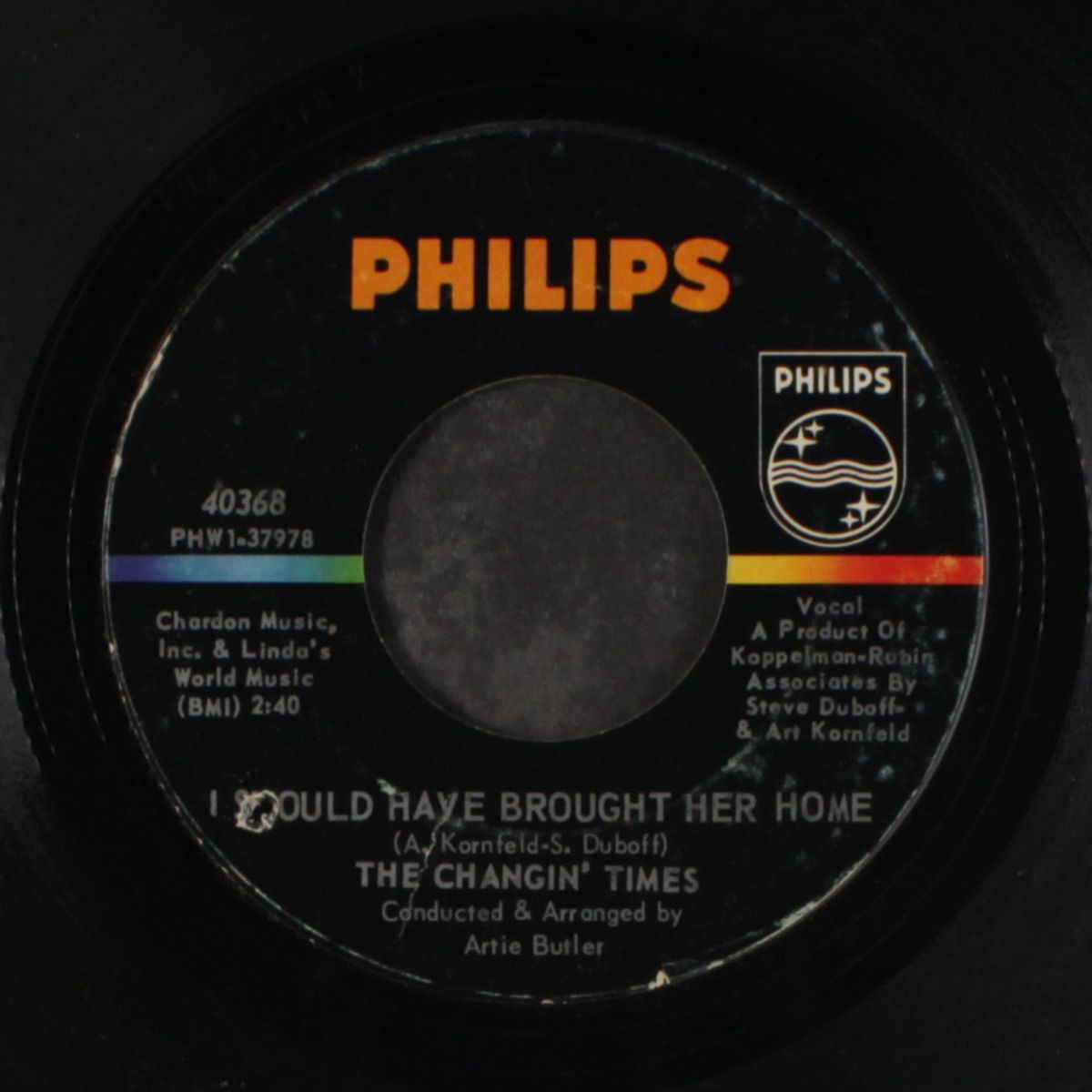 goin' lovin' with you / i should have brought her home by CHANGIN' TIMES