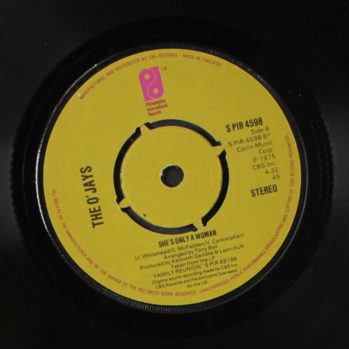 message in our music / she's only a woman by O'JAYS