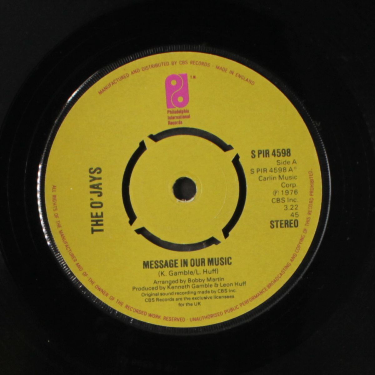 message in our music / she's only a woman by O'JAYS