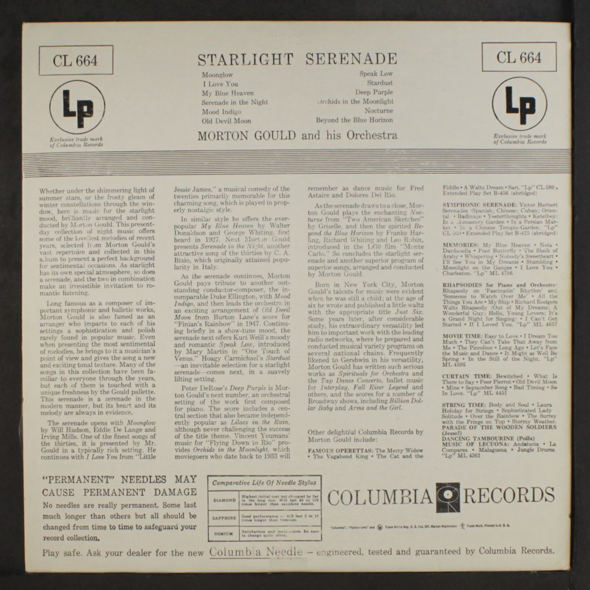 starlight serenade by MORTON GOULD