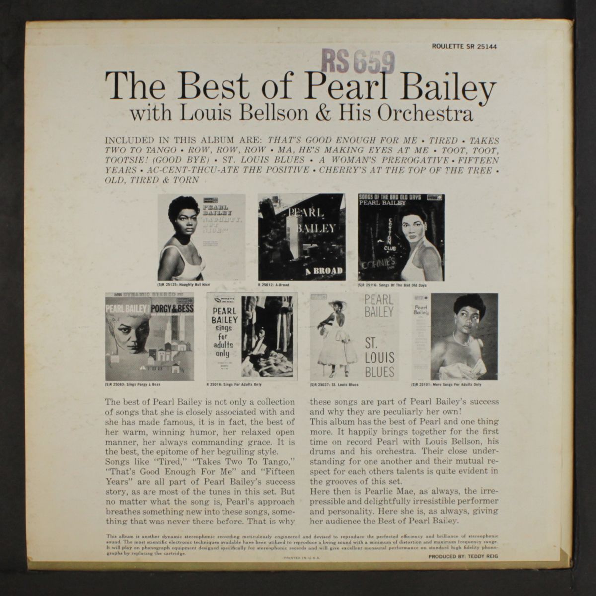 best of by PEARL BAILEY