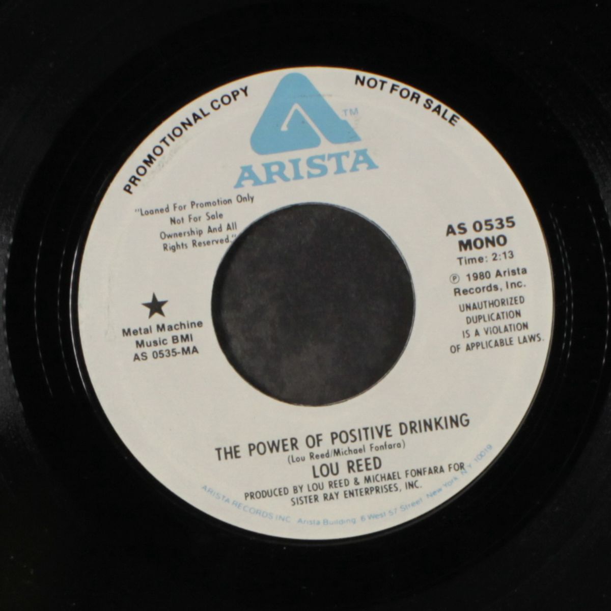 power of positive drinking / mono by LOU REED