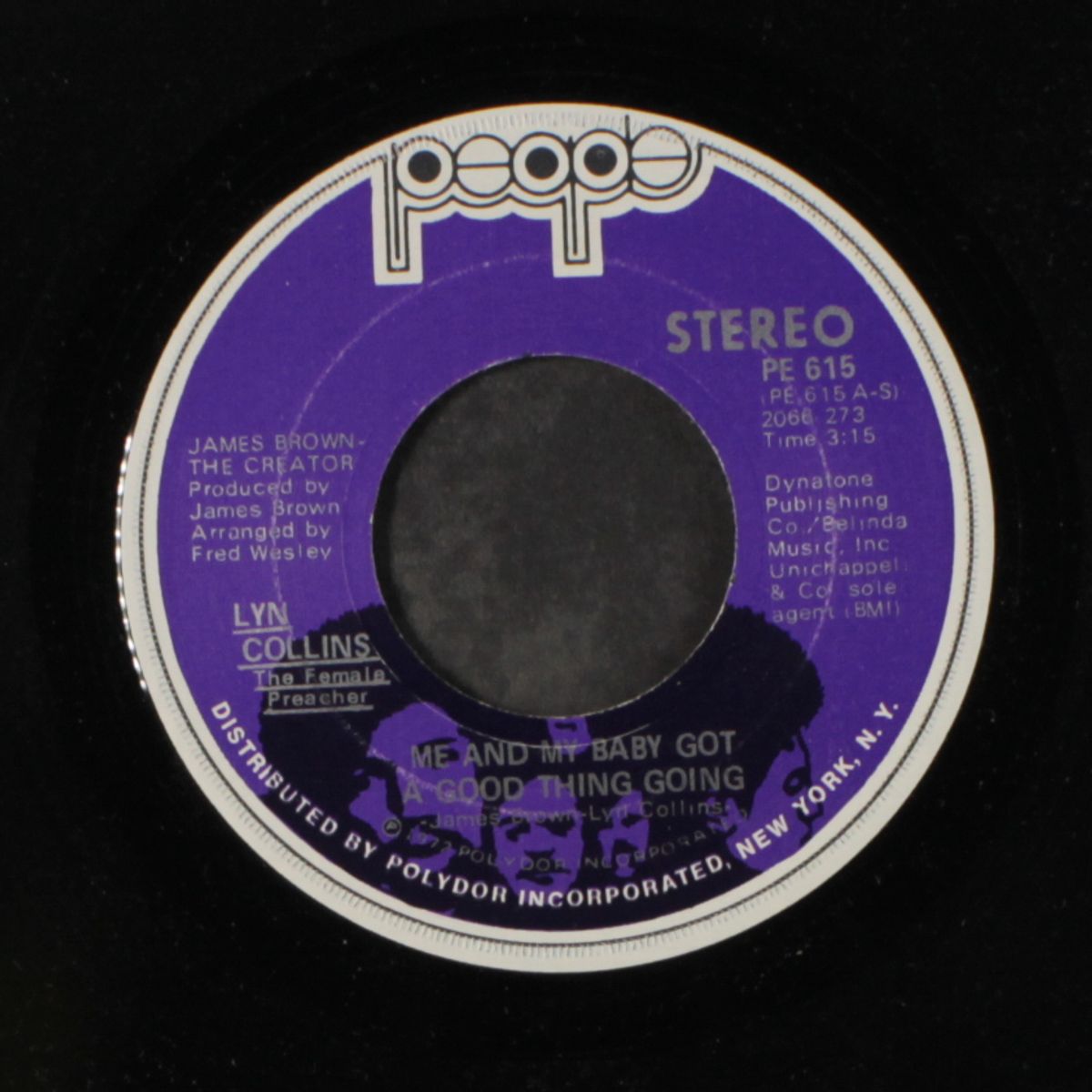 me and my baby got a good thing going / i'll never let you break my he by LYN COLLINS