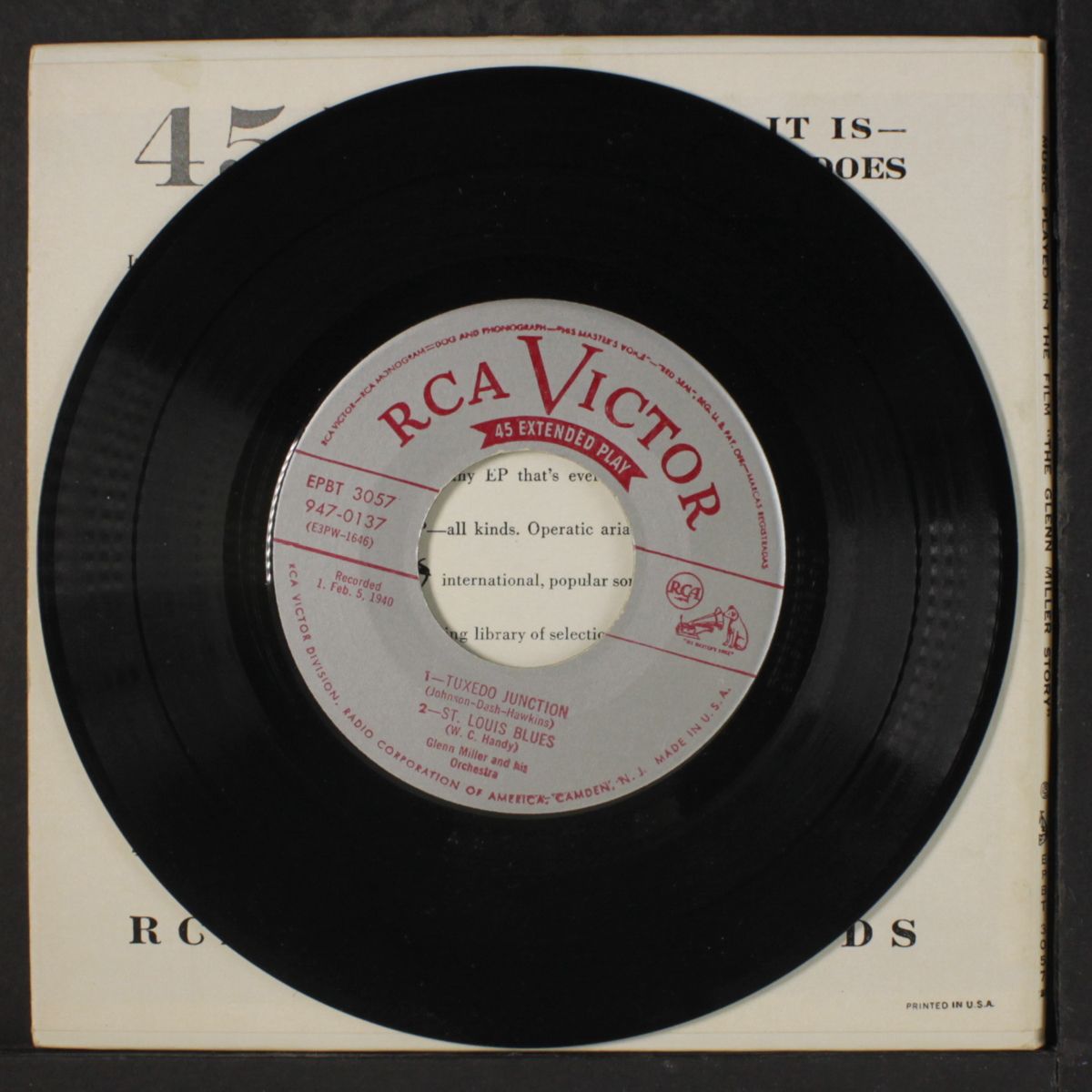 plays selections from the film by GLENN MILLER