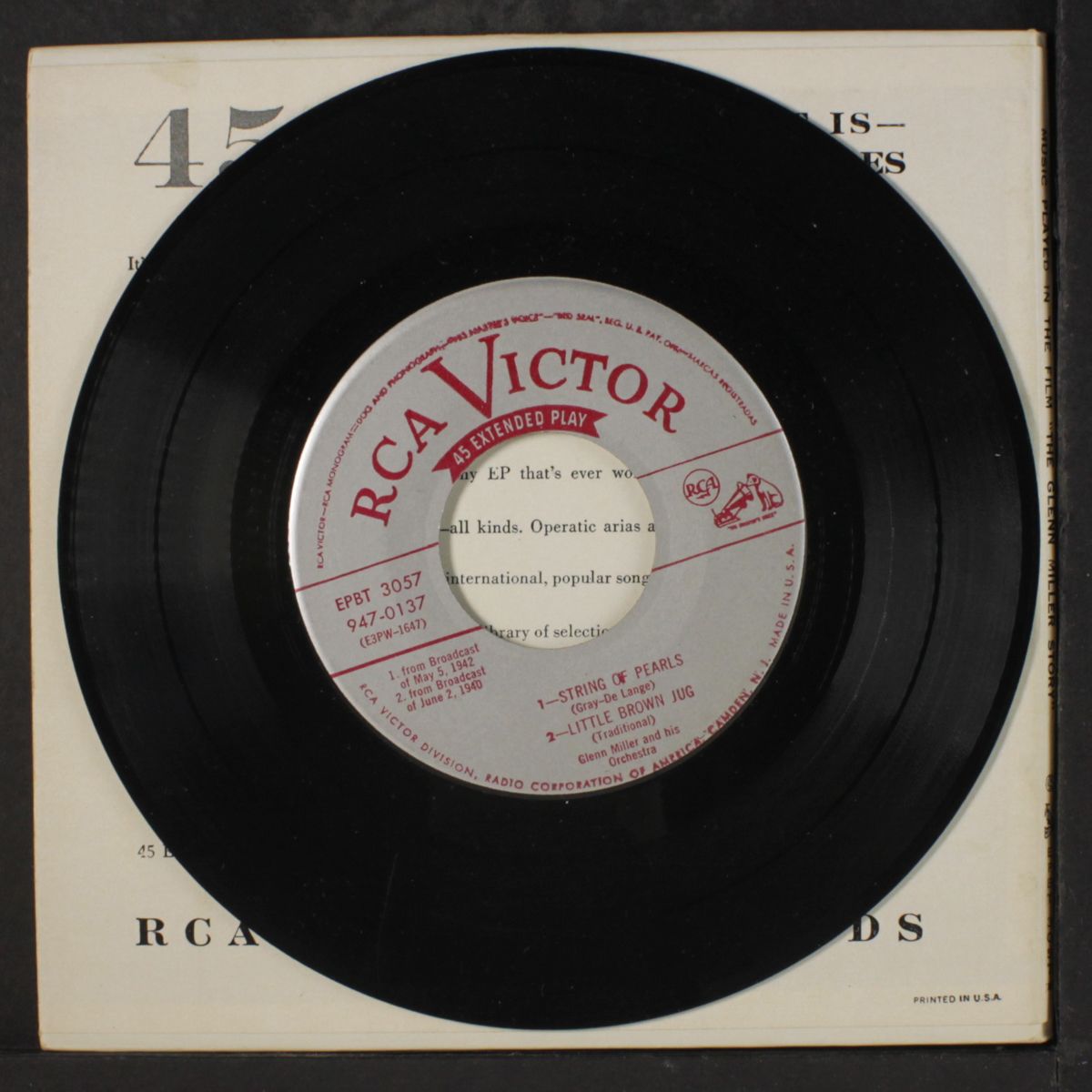 plays selections from the film by GLENN MILLER
