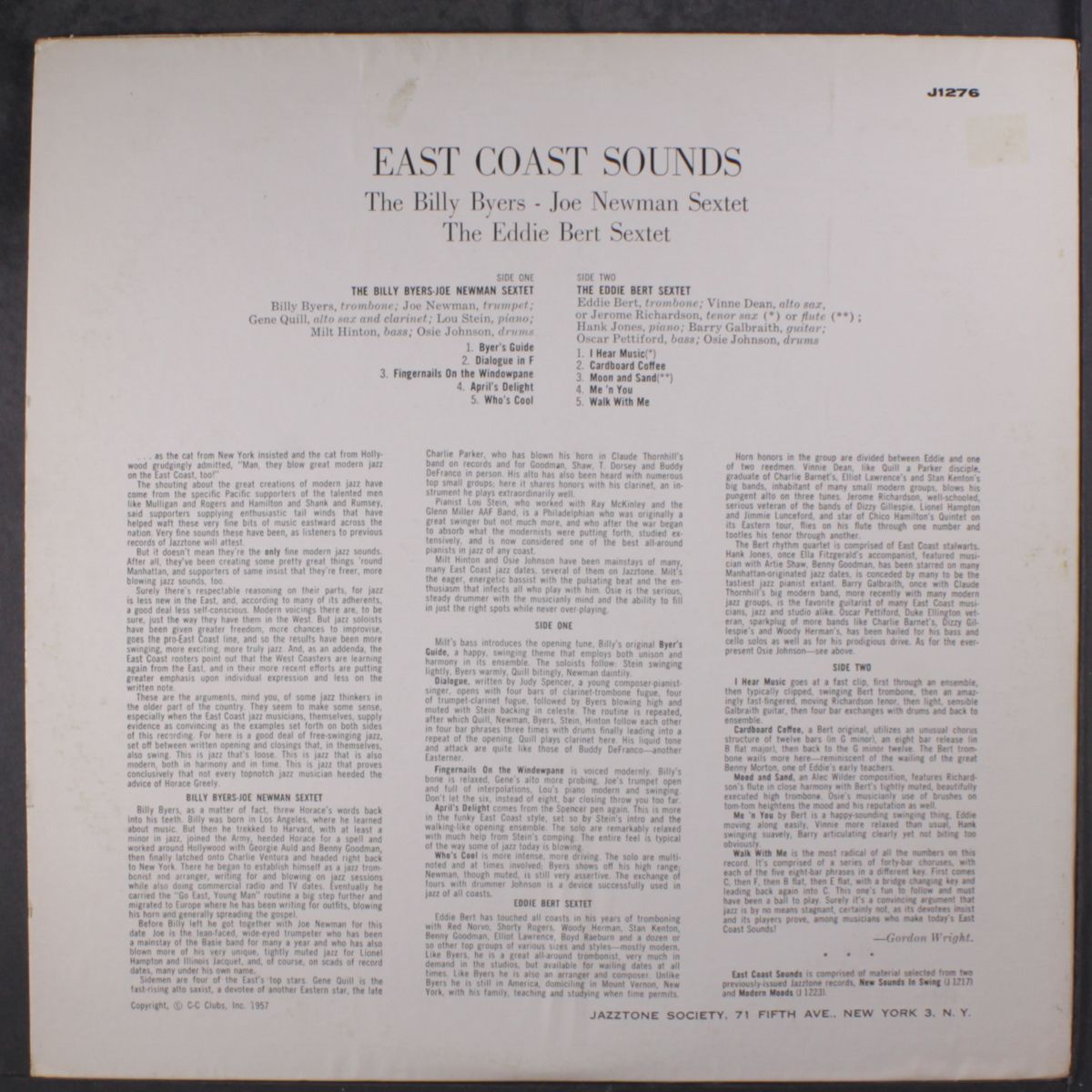 east coast sounds by BILLY BYERS