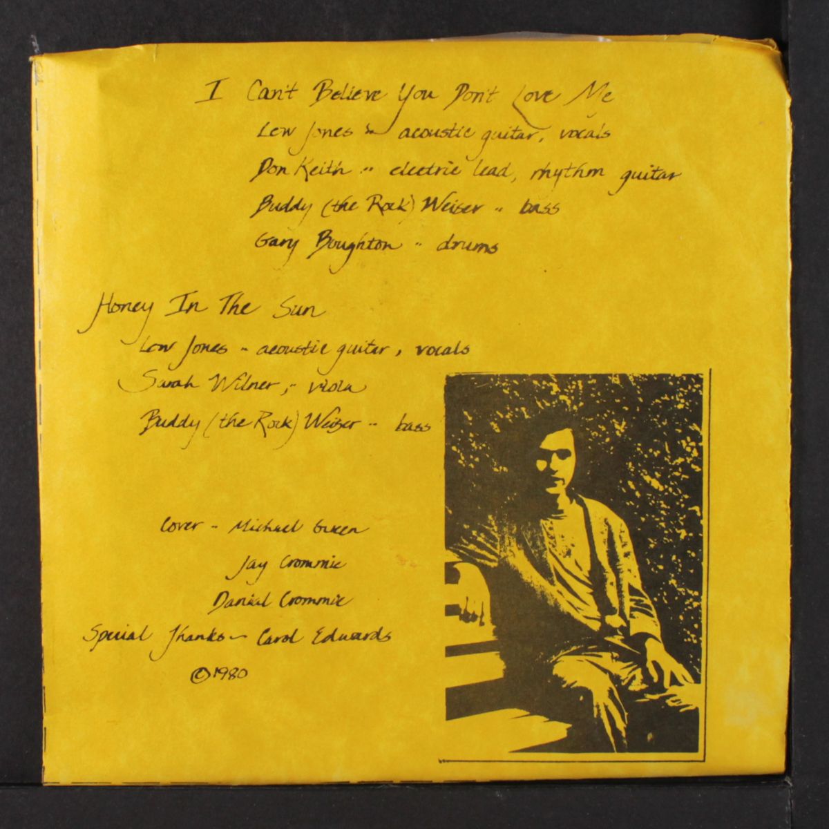 i can't believe you don't love me / honey in the sun by LEW JONES