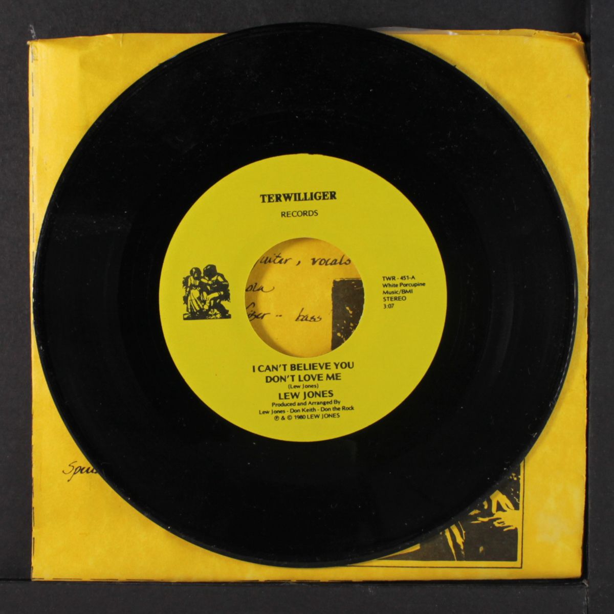 i can't believe you don't love me / honey in the sun by LEW JONES