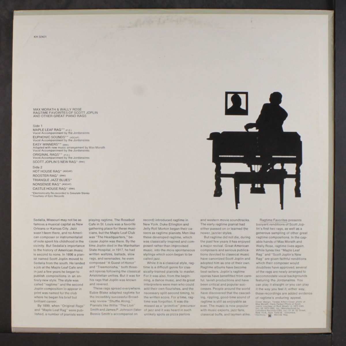 ragtime favorites of scott joplin by MAX MORATH & WALLY ROSE