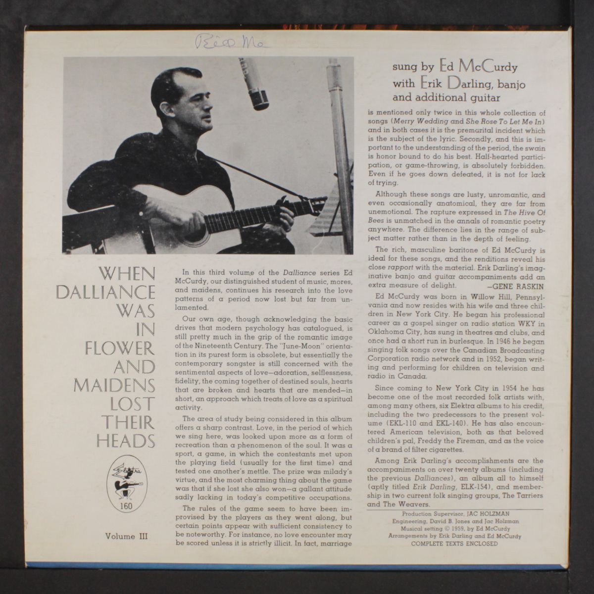 when dallience was in flower, vol. 3 by ED MCCURDY