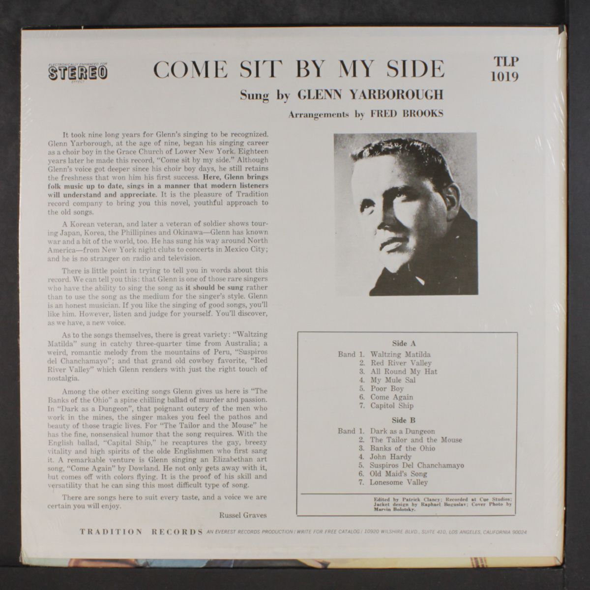 come and sit by my side by GLENN YARBROUGH