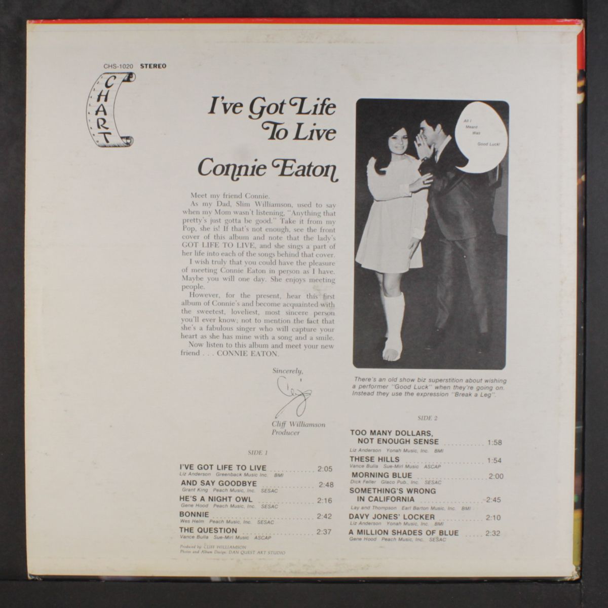 i've got life to live by CONNIE EATON
