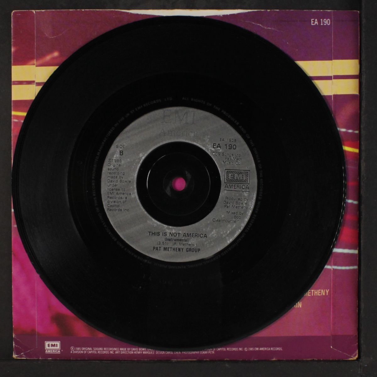 this is not america by DAVID BOWIE / PAT METHENY GROUP
