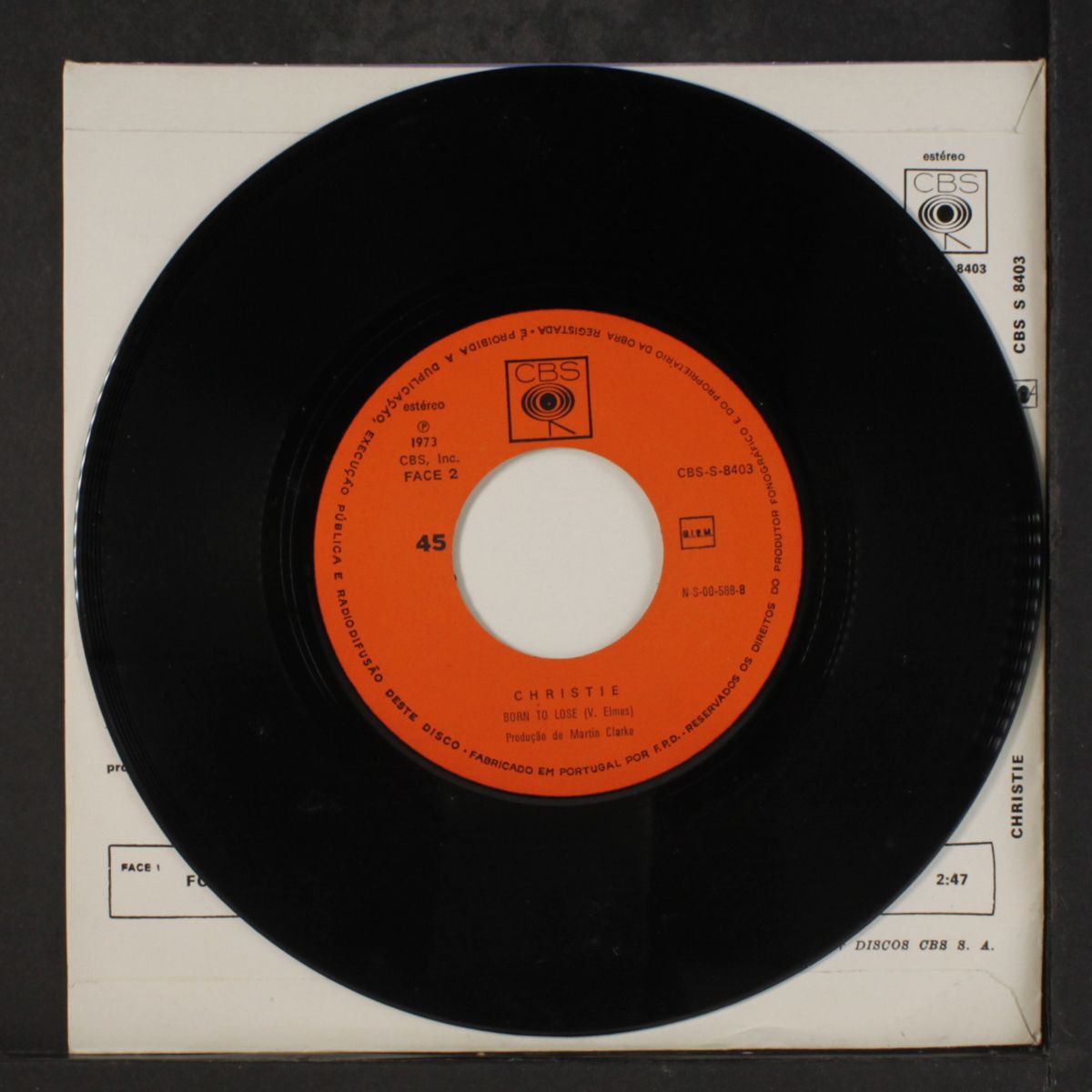 fools gold / born to lose by CHRISTIE