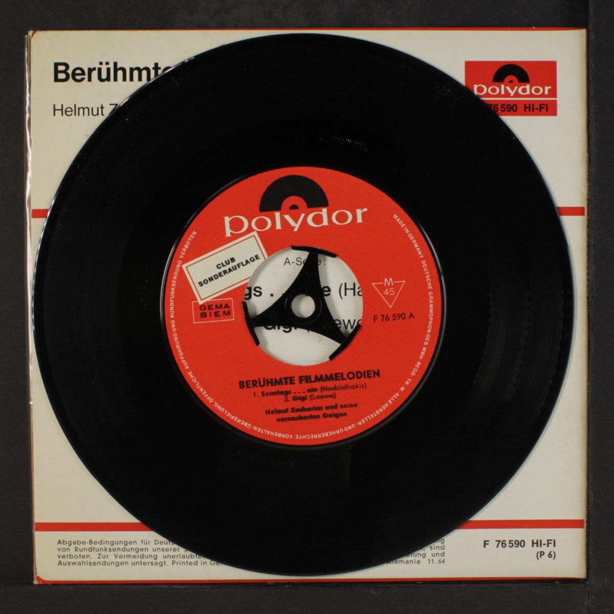 beruhmte filmmelodien by HELMUT ZACHARIAS